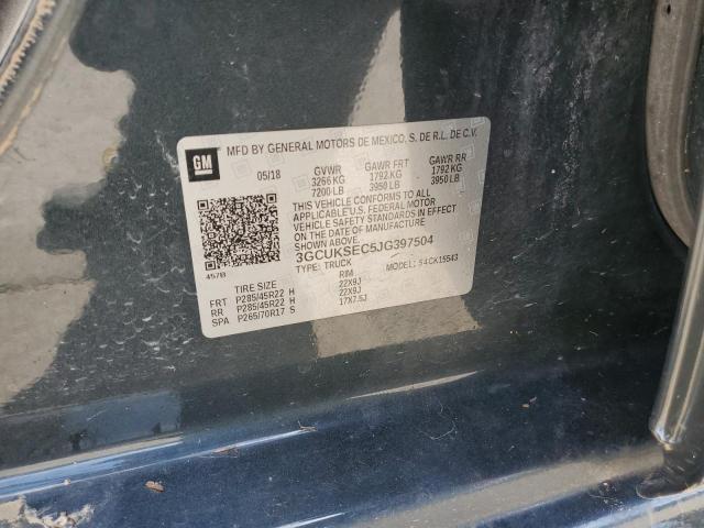 Photo 11 VIN: 3GCUKSEC5JG397504 - CHEVROLET SILVERADO 