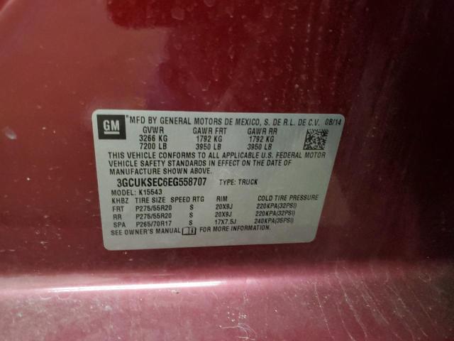 Photo 11 VIN: 3GCUKSEC6EG558707 - CHEVROLET SILVERADO 