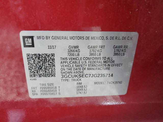 Photo 11 VIN: 3GCUKSEC7JG235714 - CHEVROLET SILV1500 4 