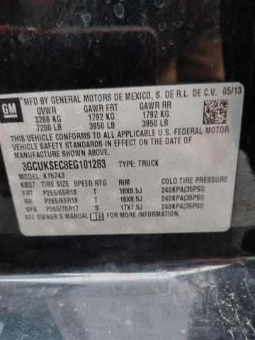 Photo 9 VIN: 3GCUKSEC8EG101283 - CHEVROLET SILVERADO 