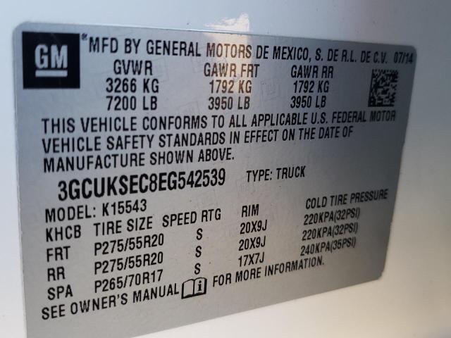 Photo 11 VIN: 3GCUKSEC8EG542539 - CHEVROLET SILVERADO 