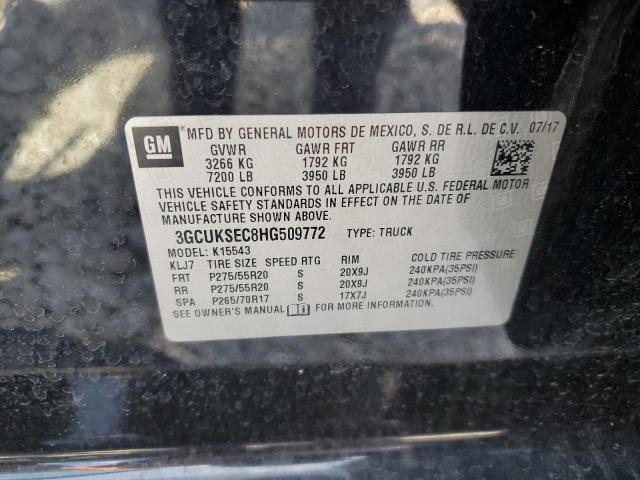 Photo 11 VIN: 3GCUKSEC8HG509772 - CHEVROLET SILVERADO 