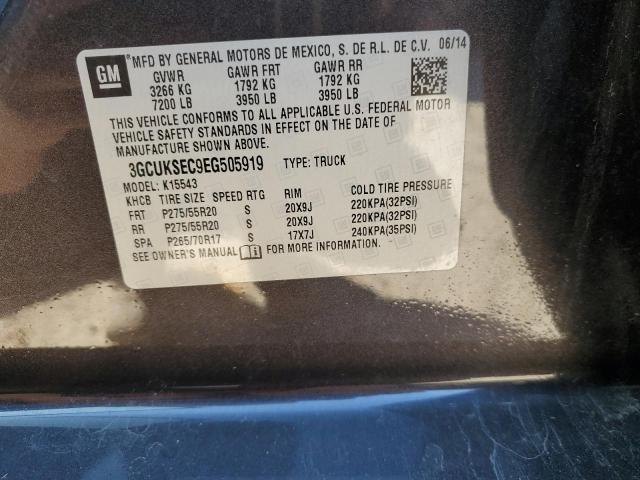 Photo 11 VIN: 3GCUKSEC9EG505919 - CHEVROLET SILVERADO 