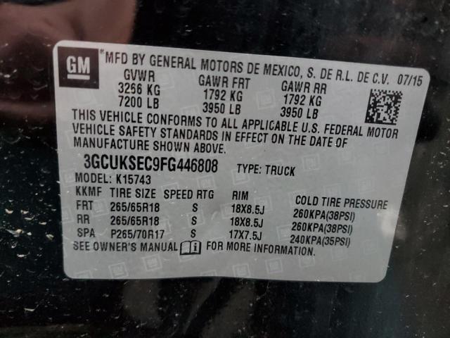 Photo 11 VIN: 3GCUKSEC9FG446808 - CHEVROLET SILVERADO 