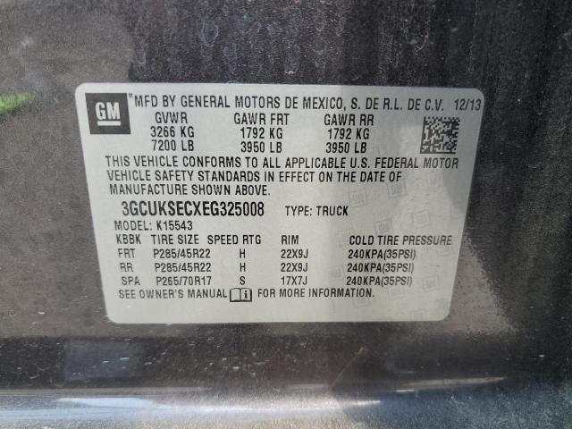 Photo 12 VIN: 3GCUKSECXEG325008 - CHEVROLET SILVERADO 