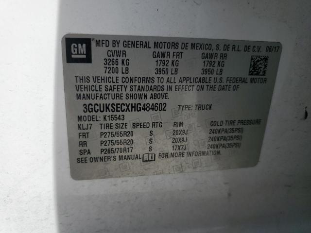 Photo 11 VIN: 3GCUKSECXHG484602 - CHEVROLET SILVERADO 