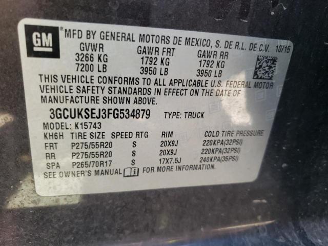 Photo 12 VIN: 3GCUKSEJ3FG534879 - CHEVROLET SILVERADO 