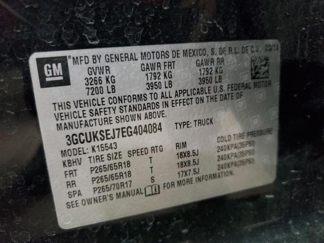 Photo 9 VIN: 3GCUKSEJ7EG404084 - CHEVROLET SILVERADO 