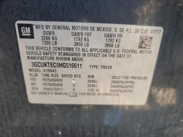 Photo 11 VIN: 3GCUKTEC0HG516611 - CHEVROLET SILVERADO 