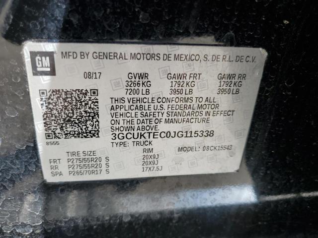 Photo 11 VIN: 3GCUKTEC0JG115338 - CHEVROLET SILVERADO 