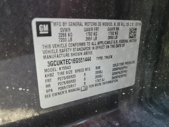 Photo 11 VIN: 3GCUKTEC1EG551444 - CHEVROLET ALL MODELS 