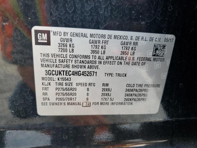 Photo 11 VIN: 3GCUKTEC4HG452671 - CHEVROLET SILVERADO 