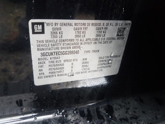 Photo 9 VIN: 3GCUKTEC5GG288040 - CHEVROLET SILVERADO 