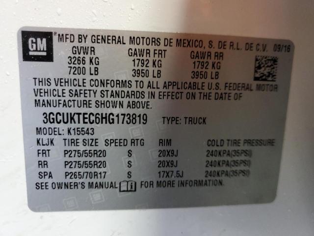 Photo 12 VIN: 3GCUKTEC6HG173819 - CHEVROLET SILVERADO 