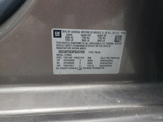 Photo 9 VIN: 3GCUKTEC8FG207336 - CHEVROLET SILV1500 4 