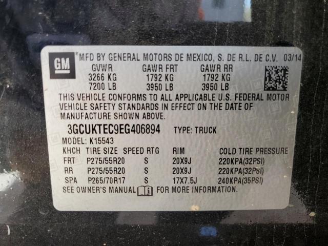 Photo 12 VIN: 3GCUKTEC9EG406894 - CHEVROLET SILVERADO 