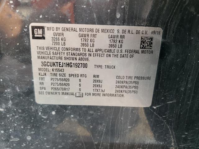 Photo 11 VIN: 3GCUKTEJ1HG192700 - CHEVROLET SILVERADO 
