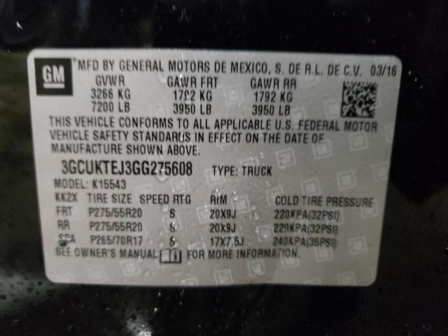 Photo 11 VIN: 3GCUKTEJ3GG275608 - CHEVROLET SILVERADO 