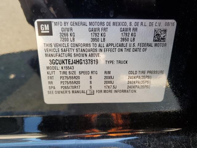 Photo 11 VIN: 3GCUKTEJ4HG137819 - CHEVROLET SILVERADO 