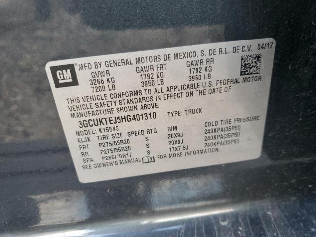 Photo 11 VIN: 3GCUKTEJ5HG401310 - CHEVROLET SILVERADO 