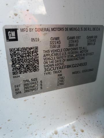 Photo 11 VIN: 3GCUYAEF8KG224533 - CHEVROLET SILVERADO 