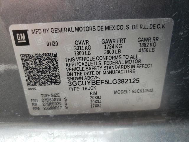 Photo 11 VIN: 3GCUYBEF5LG382125 - CHEVROLET ALL MODELS 