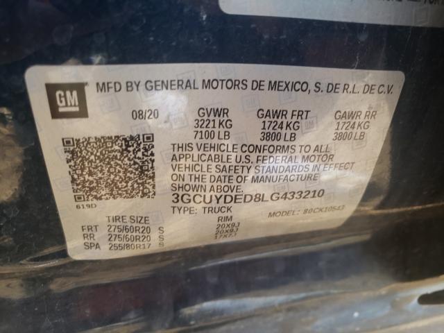 Photo 9 VIN: 3GCUYDED8LG433210 - CHEVROLET SILVERADO 