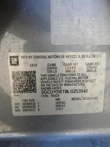 Photo 11 VIN: 3GCUYDET8LG213542 - CHEVROLET SILVERADO 