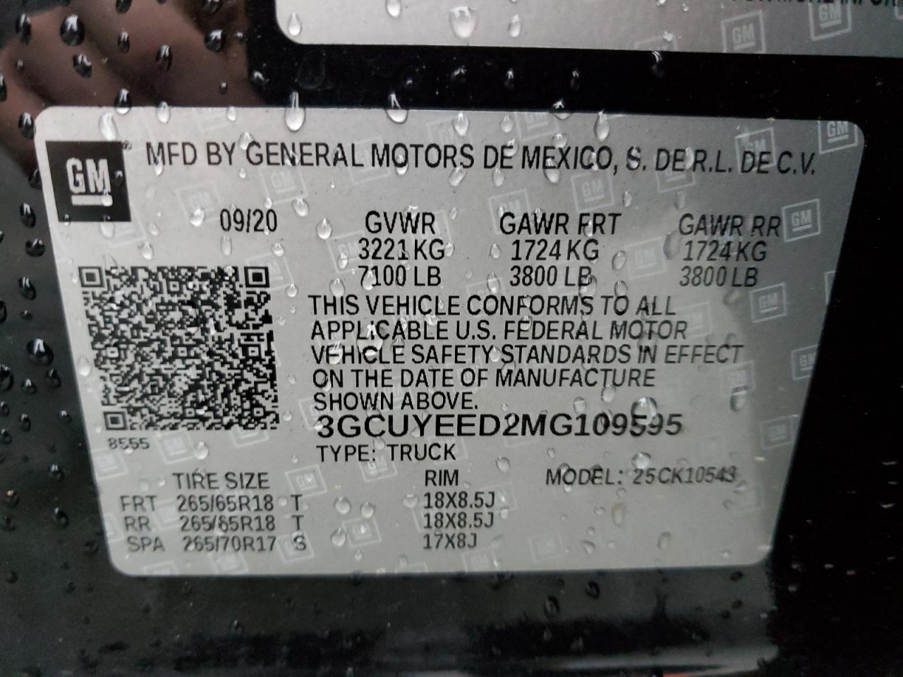 Photo 11 VIN: 3GCUYEED2MG109595 - CHEVROLET SILVERADO 