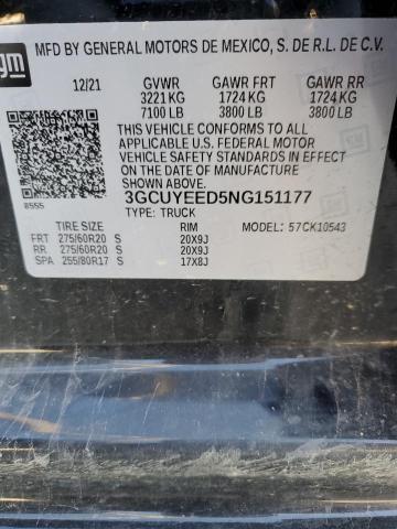 Photo 11 VIN: 3GCUYEED5NG151177 - CHEVROLET ALL MODELS 