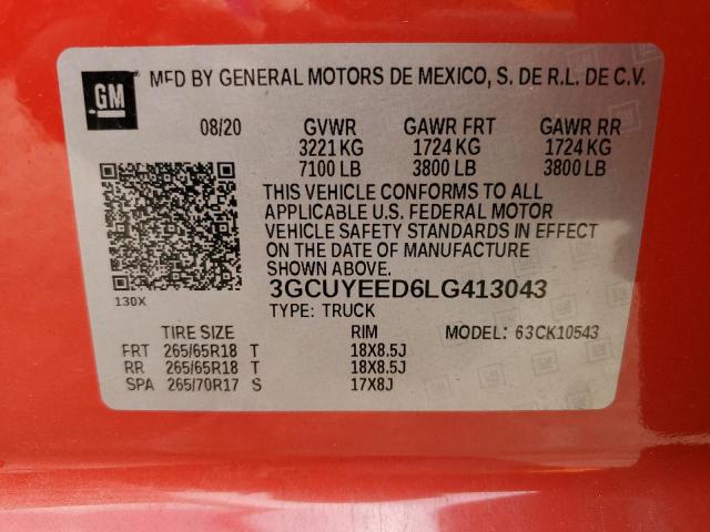 Photo 11 VIN: 3GCUYEED6LG413043 - CHEVROLET SILVERADO 