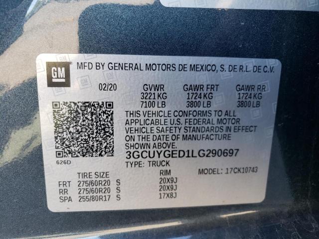 Photo 11 VIN: 3GCUYGED1LG290697 - CHEVROLET SILVERADO 