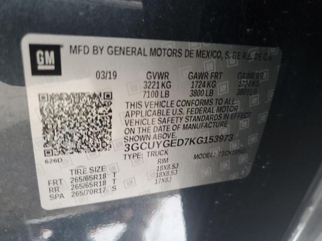 Photo 12 VIN: 3GCUYGED7KG153973 - CHEVROLET SILVERADO 