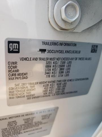 Photo 11 VIN: 3GCUYGELXNG163618 - CHEVROLET SILVERADO 