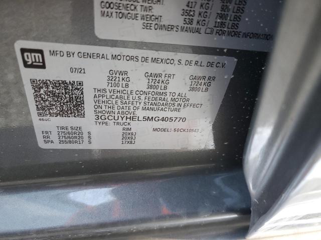 Photo 9 VIN: 3GCUYHEL5MG405770 - CHEVROLET SILVRDO LT 