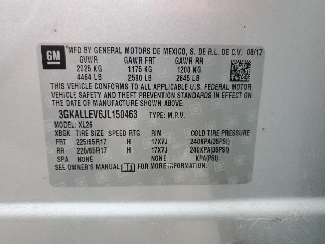 Photo 12 VIN: 3GKALLEV6JL150463 - GMC TERRAIN SL 