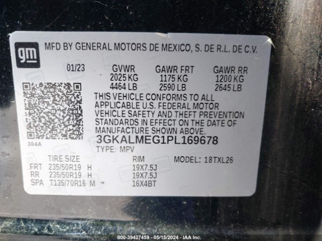 Photo 8 VIN: 3GKALMEG1PL169678 - GMC TERRAIN 