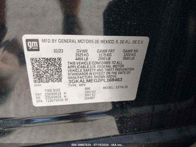 Photo 8 VIN: 3GKALMEG2PL169463 - GMC TERRAIN 