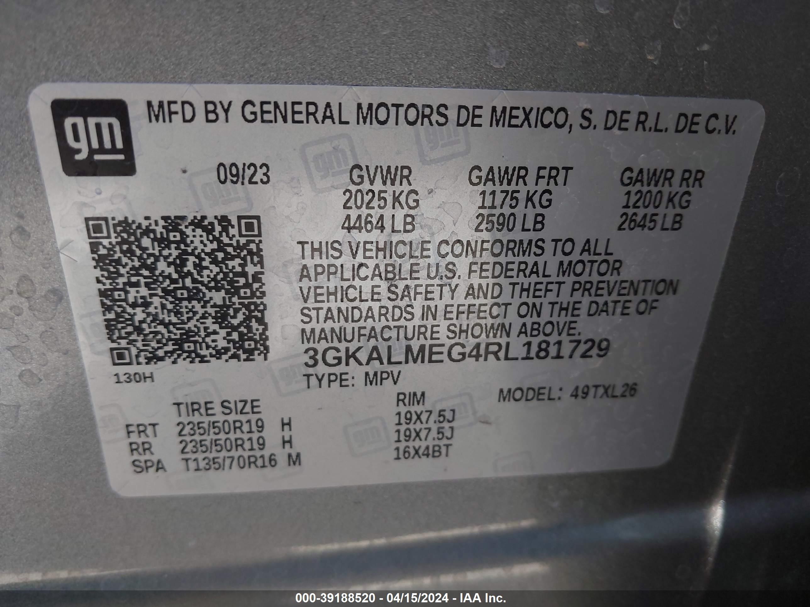 Photo 8 VIN: 3GKALMEG4RL181729 - GMC TERRAIN 