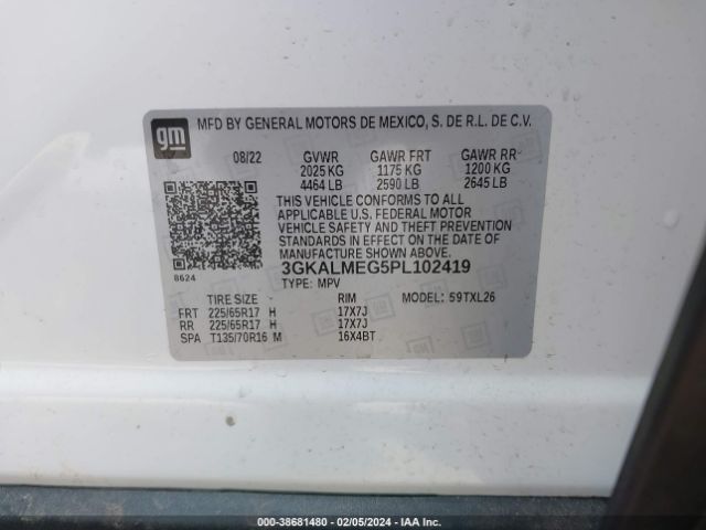 Photo 8 VIN: 3GKALMEG5PL102419 - GMC TERRAIN 