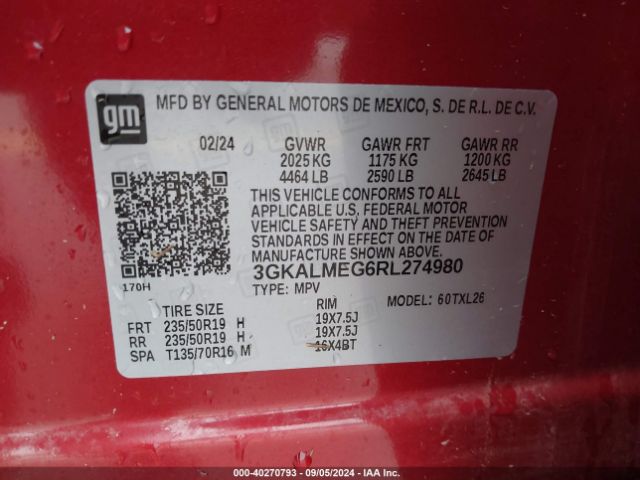 Photo 8 VIN: 3GKALMEG6RL274980 - GMC TERRAIN 