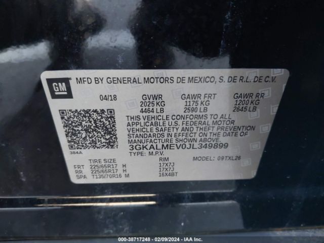 Photo 8 VIN: 3GKALMEV0JL349899 - GMC TERRAIN 