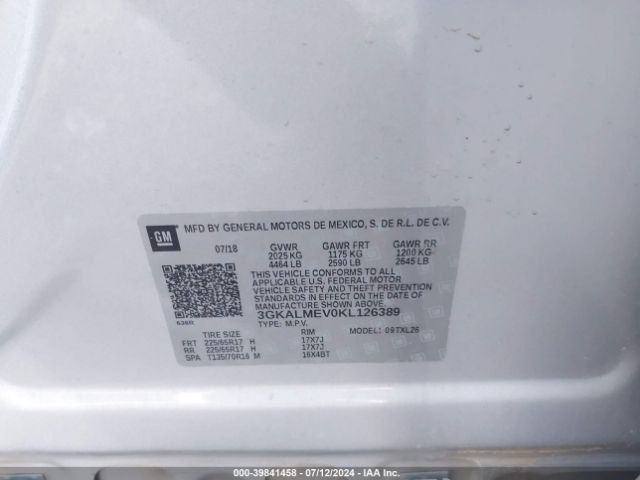 Photo 8 VIN: 3GKALMEV0KL126389 - GMC TERRAIN 