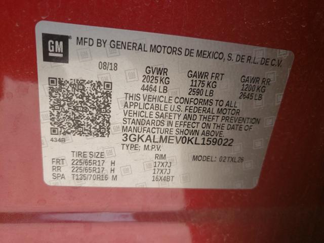 Photo 9 VIN: 3GKALMEV0KL159022 - GMC TERRAIN SL 