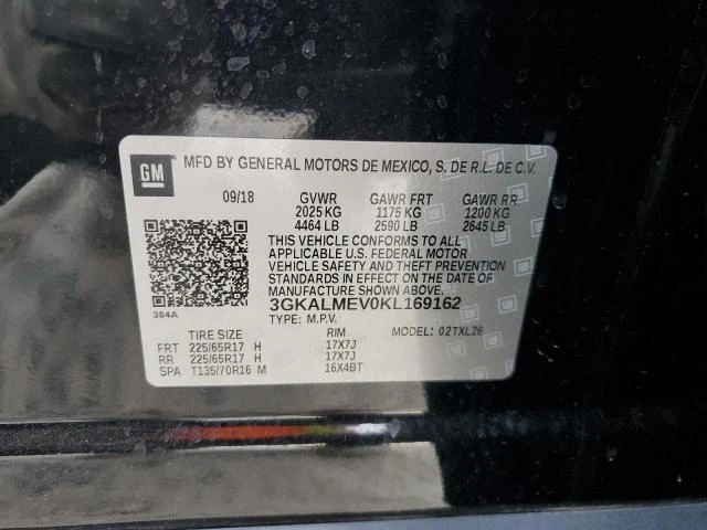 Photo 11 VIN: 3GKALMEV0KL169162 - GMC TERRAIN SL 