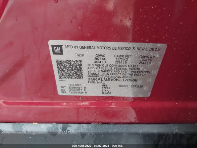 Photo 8 VIN: 3GKALMEV0KL170666 - GMC TERRAIN 