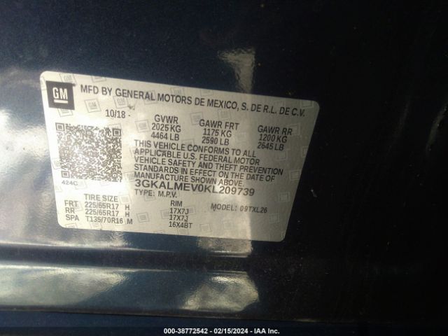 Photo 8 VIN: 3GKALMEV0KL209739 - GMC TERRAIN 