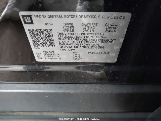 Photo 8 VIN: 3GKALMEV0KL274364 - GMC TERRAIN 