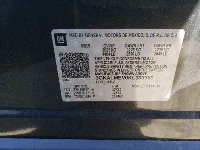 Photo 9 VIN: 3GKALMEV0KL333381 - GMC TERRAIN SL 