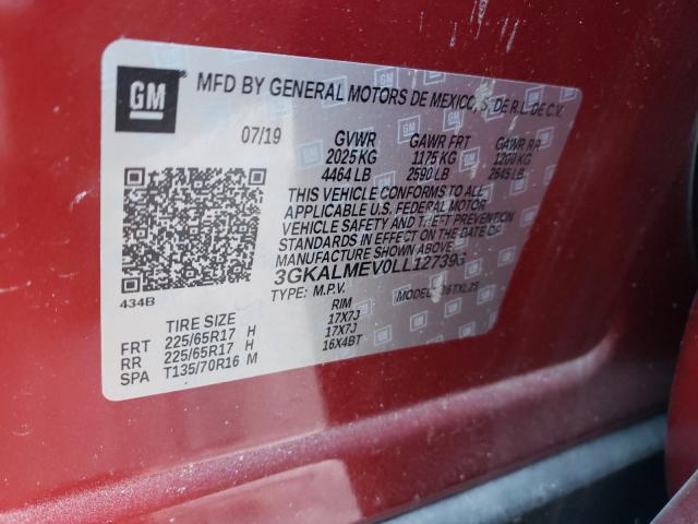 Photo 9 VIN: 3GKALMEV0LL127396 - GMC TERRAIN SL 